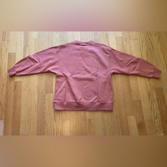 Jordan Flight Fleece Crewneck Oversized Sweatshirt Orange Women M(FB5116-810) - Picture 4 of 10